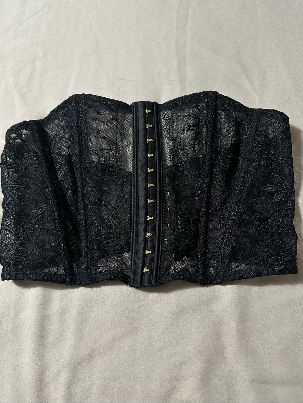 VS Black Lace Corset Top